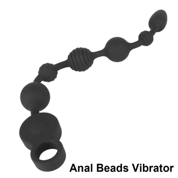 10 режима анален мъниста вибратор простата масаж силиконов задника щепсел стимулатор USB зареждане секс играчки за мъже жени