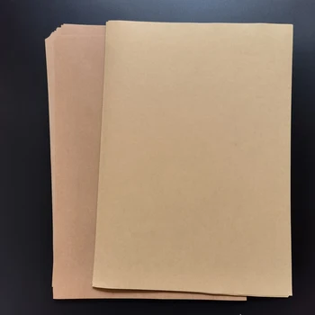 100 листа пакет A3 Крафт хартия етикет стикер за лазерен / мастиленоструен печат