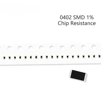 100Pcs 0402 SMD резистор комплект 1% толеранс 402R-30K 430R 470R 510R 560R 620R 680R 10 Ohm електронни компоненти DIY асорти комплект