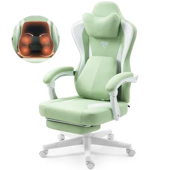2023 Нов игрален стол с отопляем масаж лумбална опора и подложка за крака