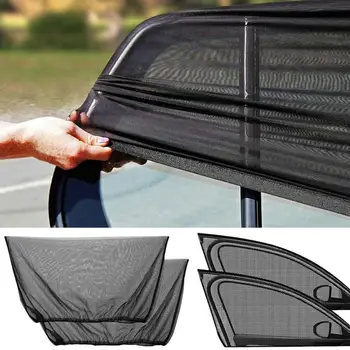 2PCS Универсални аксесоари за стайлинг на автомобили Слънце Страничен прозорец Сянка Завеса Капак на задното стъкло UV защита сенник козирка 