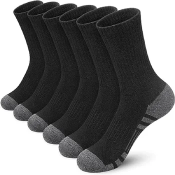 5 чифта памучни чорапи в мъжки спортни чорапи черно-бели сиви дълги чорапи в спортни чорапи удобни и удобни