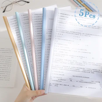5PCS/комплект A4 папка книга за съхранение Моранди сладък прозрачен водоустойчив файл чанта за офис училищни пособия Защита на документи