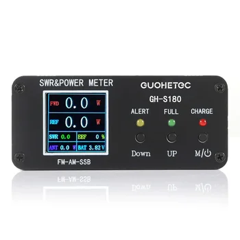 GUOOHETE GH-S180 120W SWR мощност стояща вълна метър висока стояща вълна аларма функция 240 * 240 пълноцветен HD дисплей FM-AM-SSB