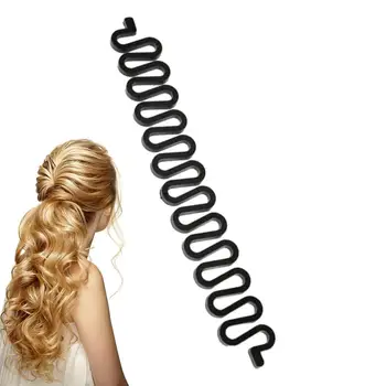 Hair плитка жени коса стайлинг клип Handheld френски коса плетене инструмент Fishtail плитка инструмент дълго плетене коса доставки за