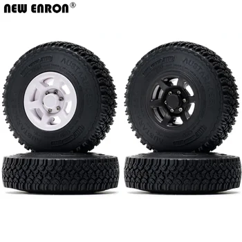 NEW ENRON 1.55inch пластмасови джанти & 90mm гуми за гумени гуми 4P за RC 1:10 Rock Crawler Car AXIAL D90 CC01 LC70 Jinmy 90069