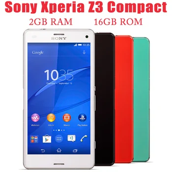 Sony Xperia Z3 Compact D5803 Mobile Quad-Core 4.6'' 2GB RAM 16GB ROM смартфон LTE WIFI GPS Оригинална отключена камера за мобилен телефон