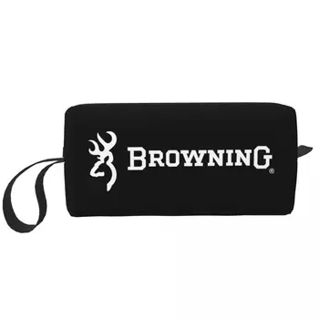 Travel Browning тоалетна чанта сладък грим козметичен организатор жени красота съхранение Dopp комплект случай