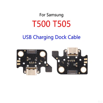 USB конектор за зареждане на док SIM карта слот за високоговорител бутон за сила на звука основна платка LCD дисплей Flex кабел за Samsung T500 T505