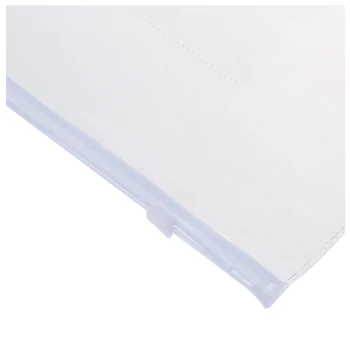бял прозрачен размер A5 хартия плъзгач цип затваряне папки файлове чанти 20 бр
