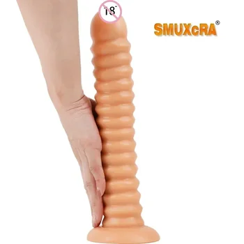 Винт изкуствен вибратор секс продукти вагинален оргазъм голям пенис секс играчки вагинален секс Мощен смукателна чаша твърд петел
