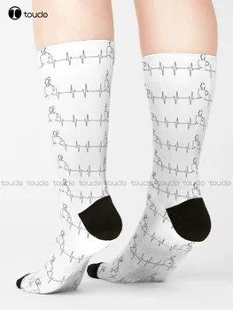 Кафето е човешко право чорапи фънки чорапи персонализирани потребителски унисекс възрастни тийнейджър младежки чорапи дишаща памук 360 ° цифров печат