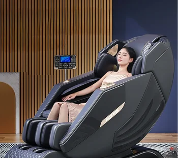 Нов масажен стол за домашна употреба, напълно автоматичен, многофункционален електрически пространство луксозна кабина, интелигентен разтегателен диван