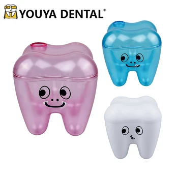 Сладък зъби форма кутия за съхранение Flosser съхранение случай поставяне кутия маса орнамент стоматологичен офис декорации