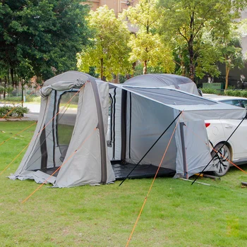 Ултраголям надуваем 3-4 човек на открито къмпинг кола опашка разширение палатка балдахин водоустойчив слънцезащитен подслон беседка