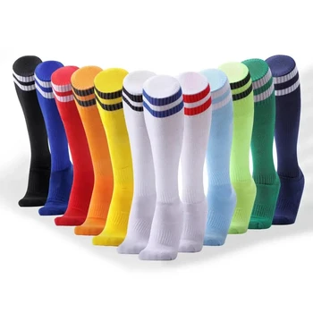 Футболни чорапи Чорапи до коляното Дишащи чорапи до коляното Спортни футболни чорапи Чорапи за възрастни на открито Колоездене Нови
